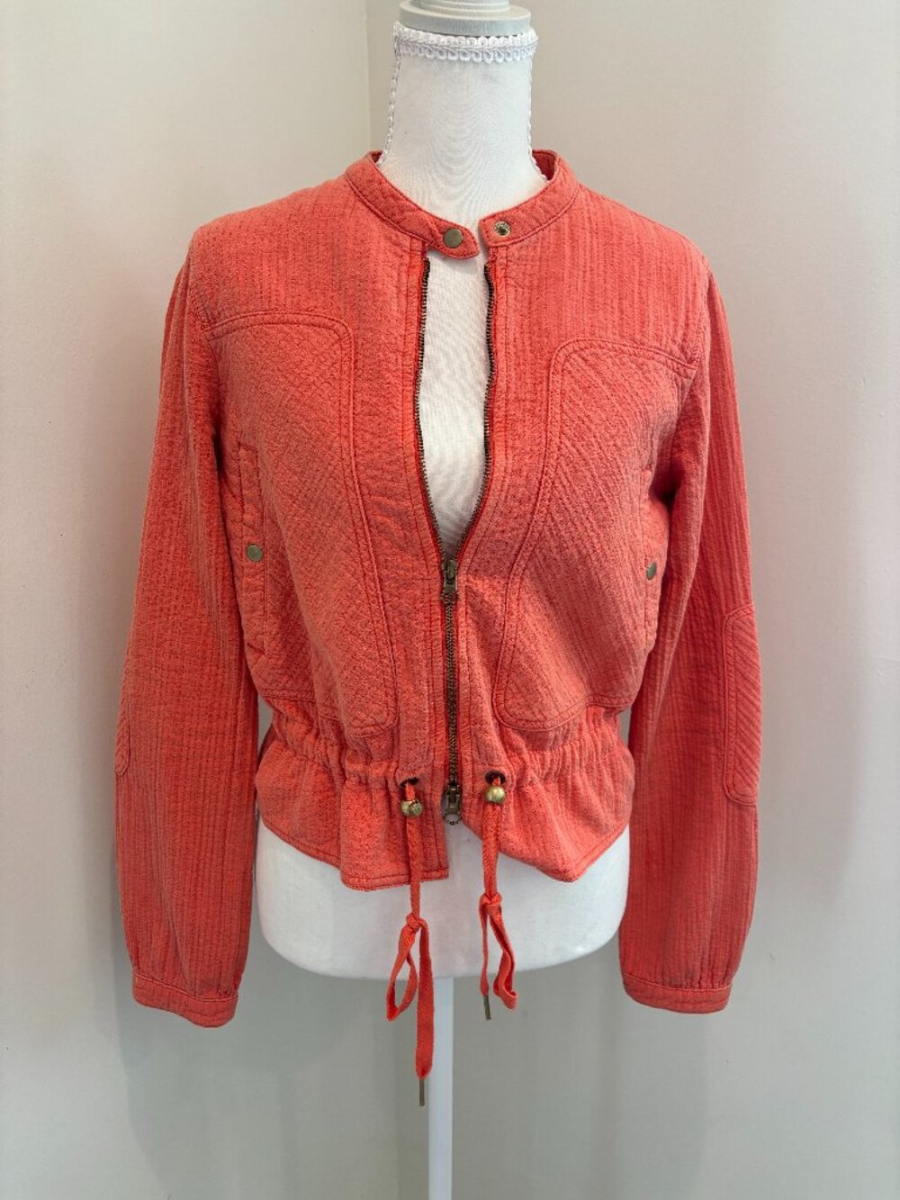Anthropology Coral 100% Lightweight Jacket in Size XS
